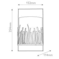 Wyrafinowany kinkiet Sawgrass - 1 źródło światła - Płatkowe złoto (QN-SAWGRASS-WU-DG-O) - Quintiesse
