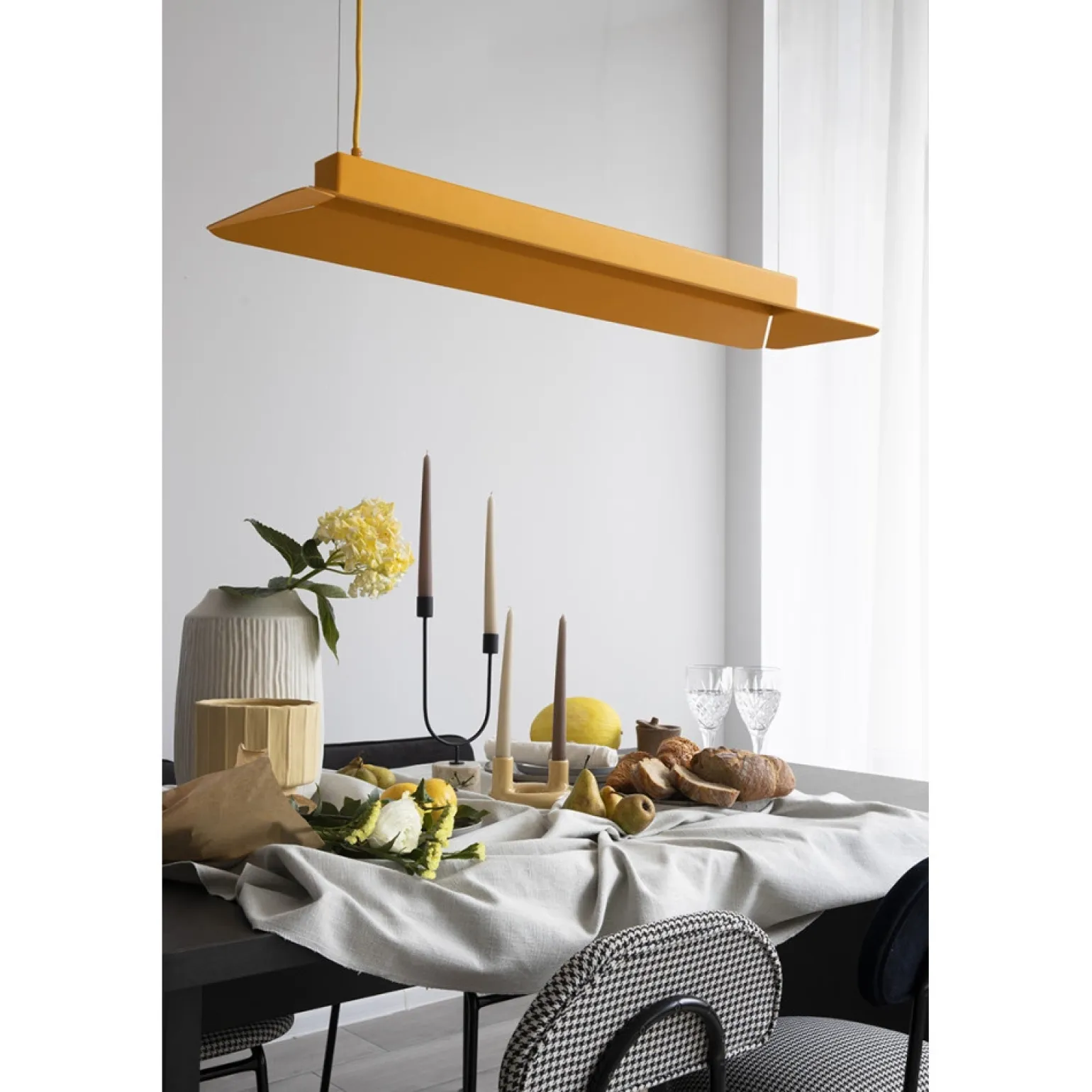 YOTTSU C melonowa sufitowa lampa wisząca (YOC653P02) - Ummo