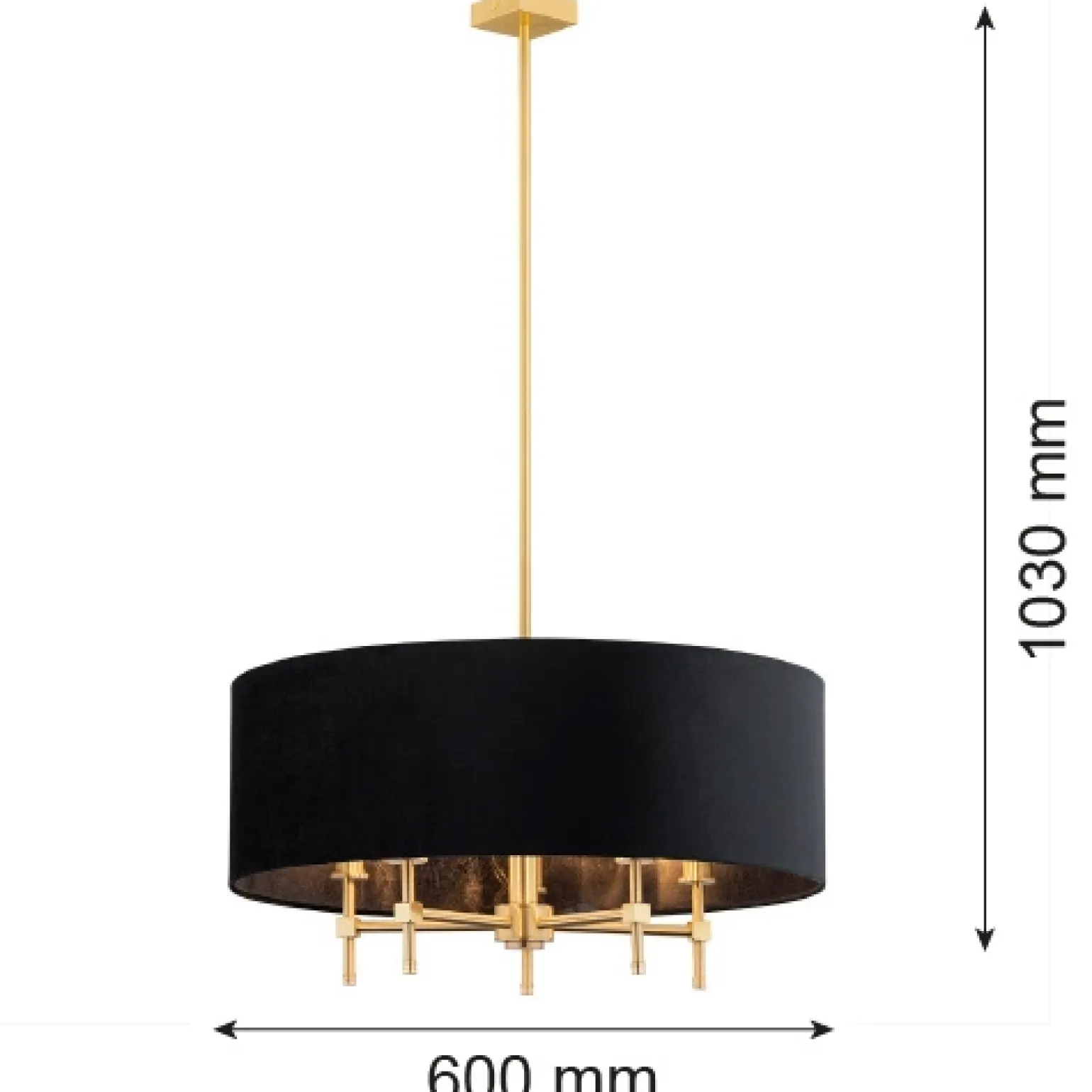 Żyrandol 5 pł. ABBANO (2133) - Argon