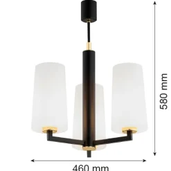 Żyrandol 3 pł. CAMELOT PLUS (6143) - Argon