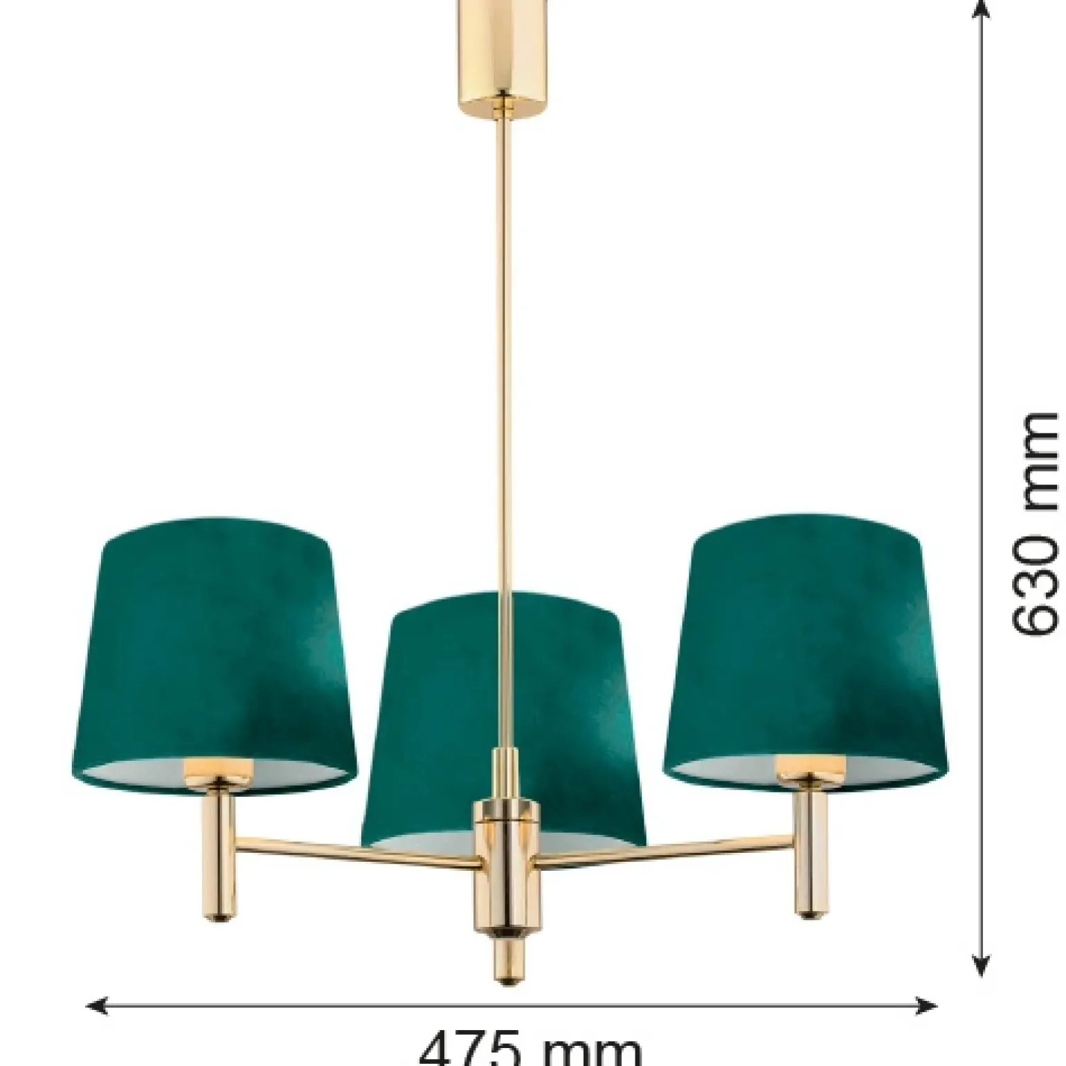 Żyrandol 3 pł. PONTE PLUS (6192) - Argon