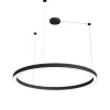 Żyrandol Aurum L Zmienna Barwa Światła LED czarny (PL0116-130-CCT-BK) - Yaskr