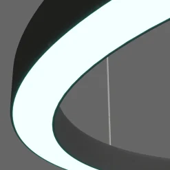 Żyrandol Aurum L Zmienna Barwa Światła LED czarny (PL0116-130-CCT-BK) - Yaskr