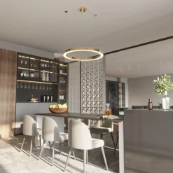 Żyrandol Aurum M Zmienna Barwa Światła LED złoty (PL0116-90-CCT) - Yaskr