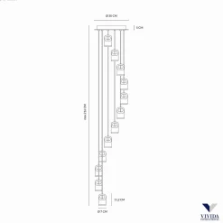 Żyrandol BAG Kol. Czarny (0053.33.NE) - Vivida