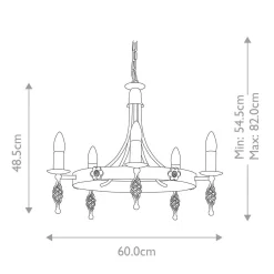 Żyrandol Belfry (BY5-BLACK) - Elstead Lighting