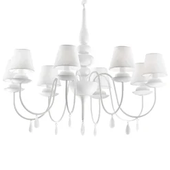 Żyrandol BLANCHE SP8 biała (035574) - Ideal Lux