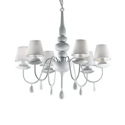 Żyrandol BLANCHE SP6 biały (035581) - Ideal Lux