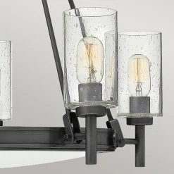 Żyrandol Collier - 5 źródeł światła - Zgaszona czerń (HK-COLLIER5-BX) - Elstead Lighting