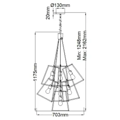 Żyrandol Fulton (HK-FULTON-7P) - Elstead Lighting
