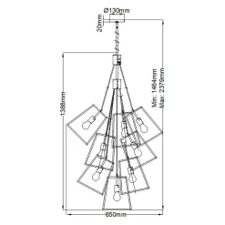 Żyrandol Fulton (HK-FULTON-13P) - Elstead Lighting