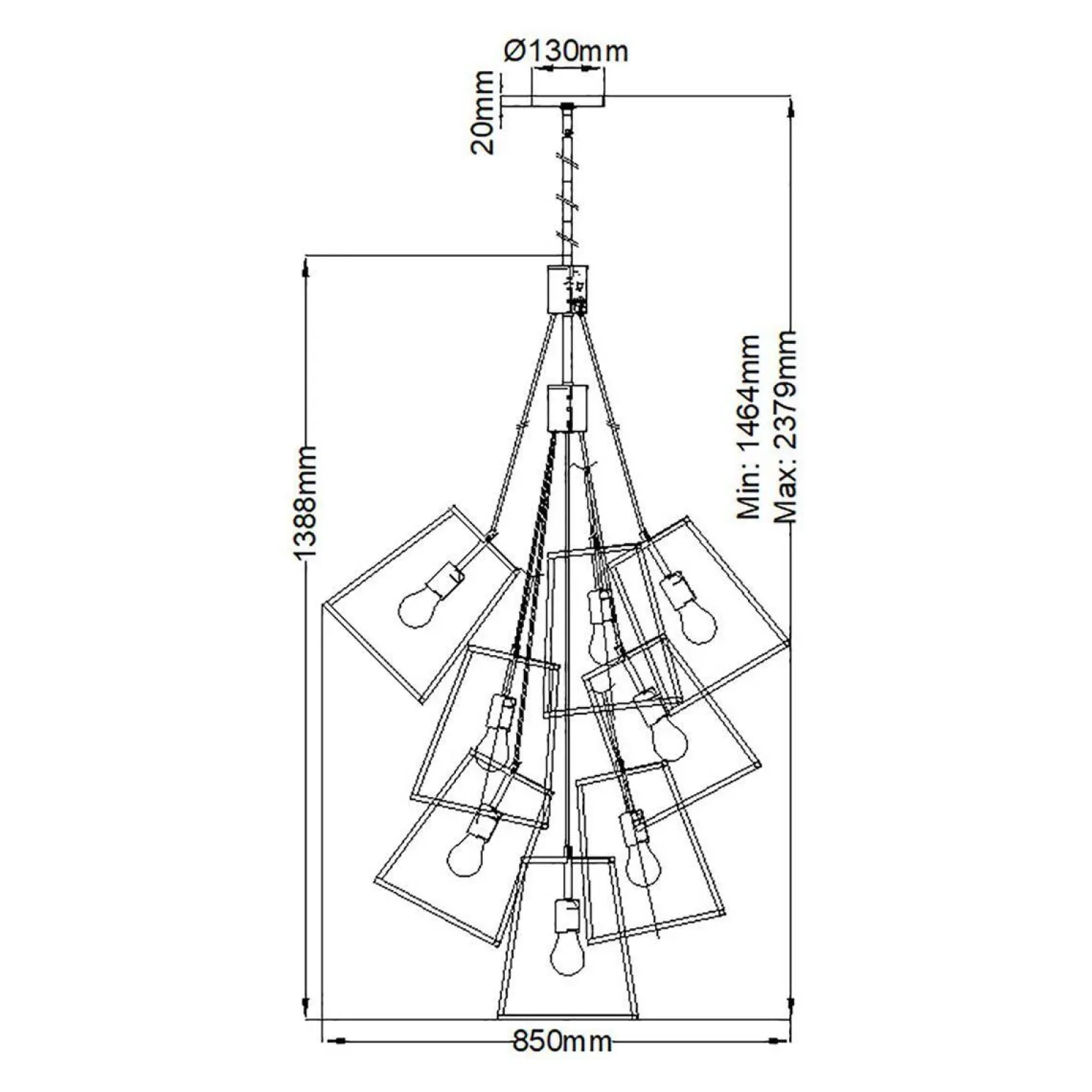 Żyrandol Fulton (HK-FULTON-13P) - Elstead Lighting