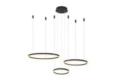 Żyrandol HALO PENDANT 80+60+40 CCT BK + REMOTE CONTROL (AZ4972) - Azzardo