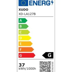 Żyrandol LED 37W 120cm 4000K czarny (XD-LA127B) - Xudo
