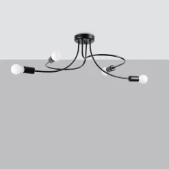 Żyrandol LEVAR 4 czarny (SL.1455) - Sollux Lighting