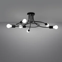 Żyrandol LEVAR 6 czarny (SL.1456) - Sollux Lighting