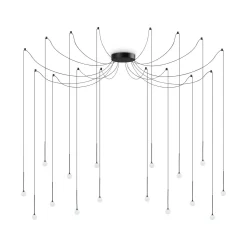 Żyrandol LUCCIOLA Czarny (LUCCIOLA_SP16_NERO) - Ideal Lux