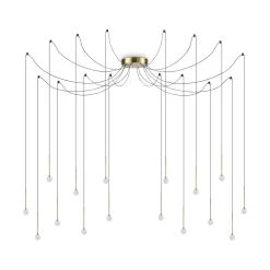 Żyrandol LUCCIOLA Mosiądz (LUCCIOLA_SP16_OTTONE) - Ideal Lux