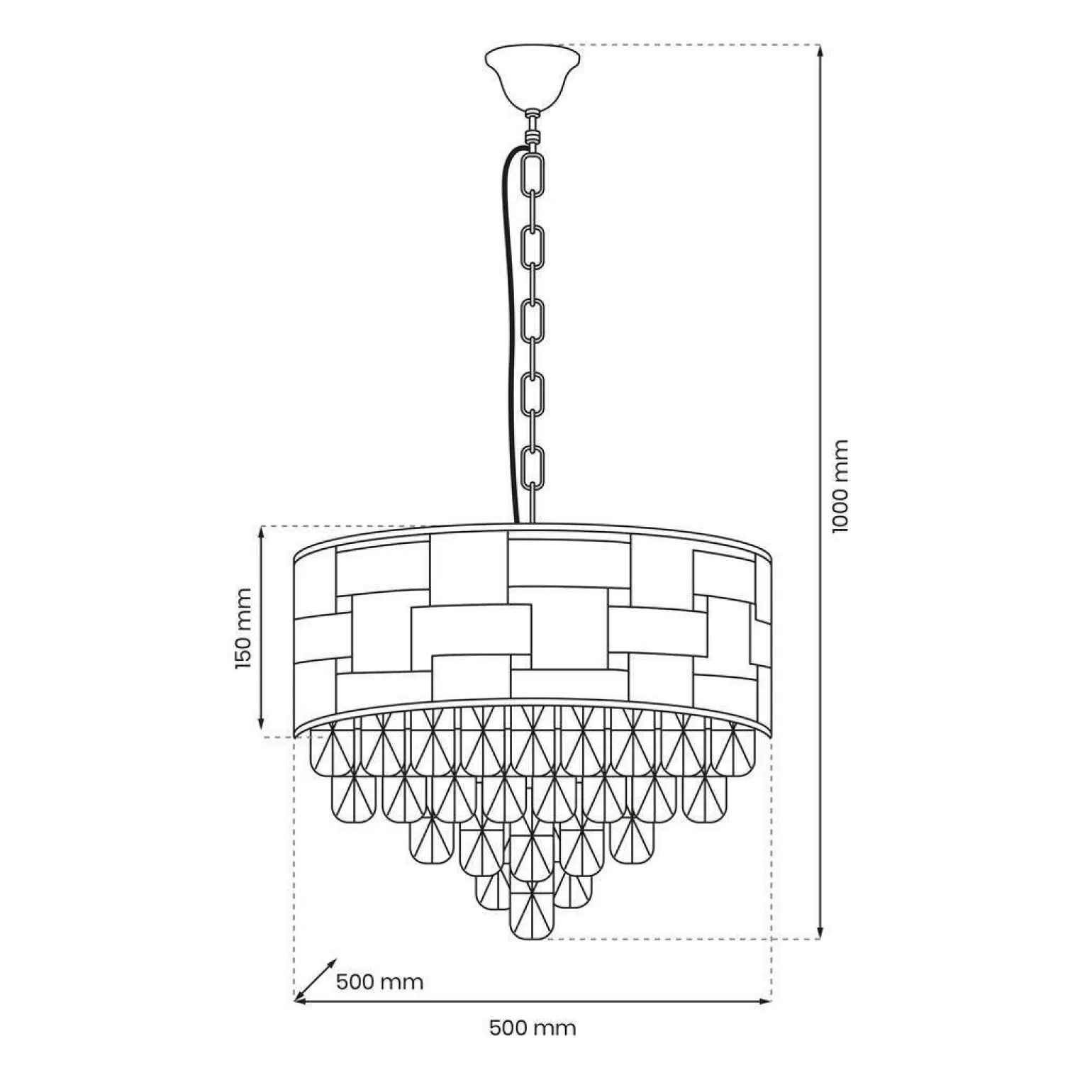 Żyrandol LUXURIA 9 (ML8895) - Milagro