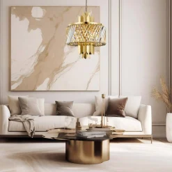 Żyrandol MARGOT GOLD 6xE14 (ML0407) - Milagro