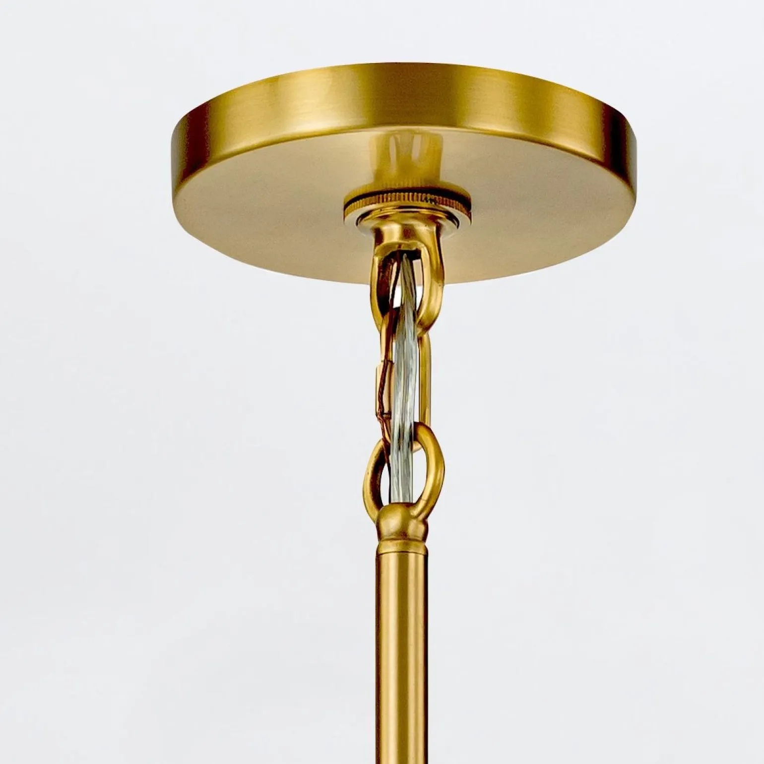 Żyrandol Marvele - 6 źródeł światła - Postarzany mosiądz (MARVELE6-AB-OPAL) - Elstead Lighting