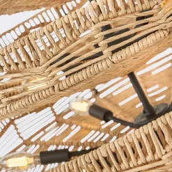 Żyrandol Ophelia - 13 źródeł światła - Czarny, karmelowy beż (QN-OPHELIA-13P-BK-CAM) - Quintiesse