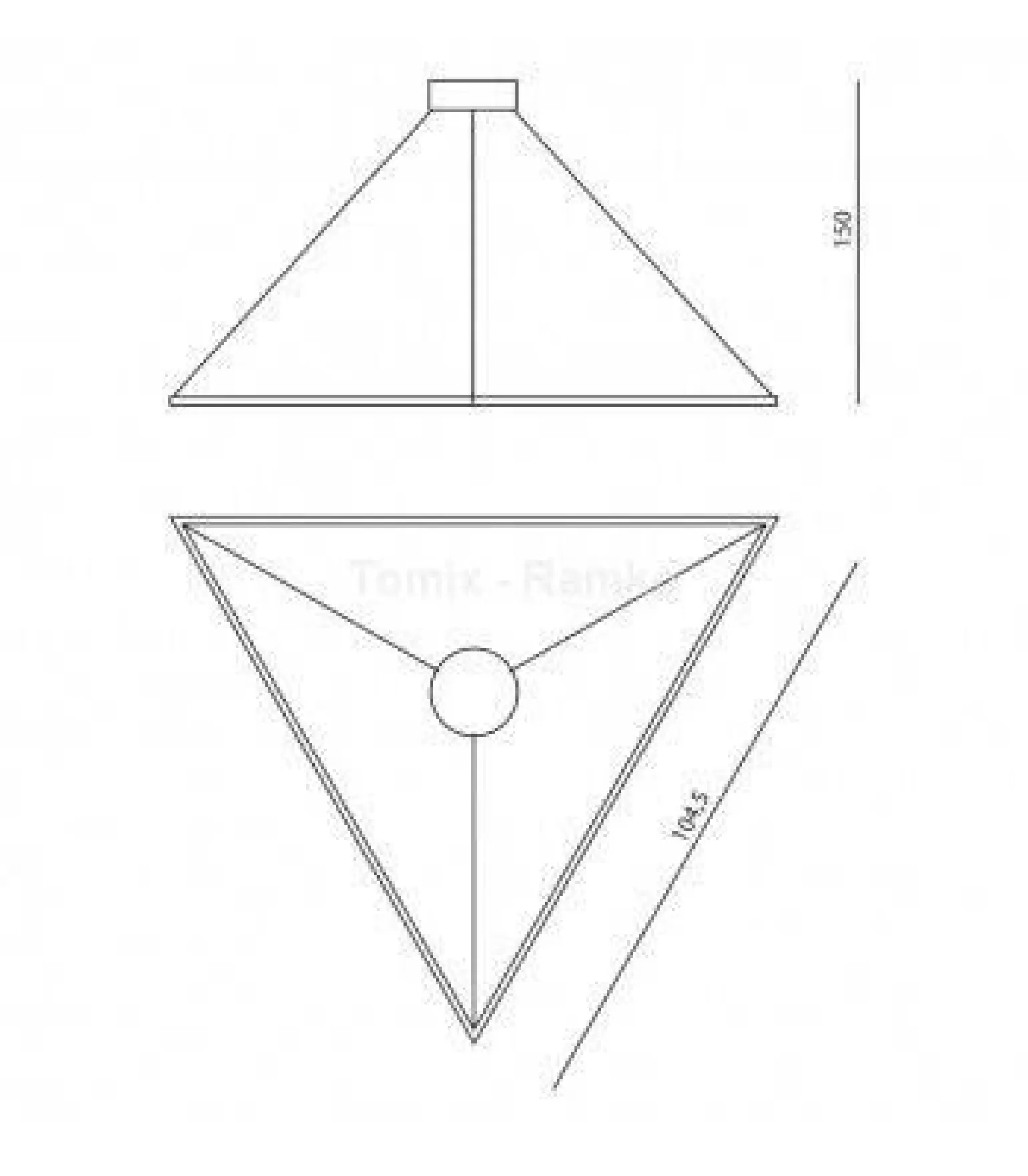Żyrandol ORIGAMI LED duży (67032 - Ramko) - żyrandol