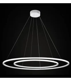 Żyrandol podwójny Echo 60 + 90 Kol. Szary 4000 - Ramko