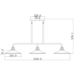 Żyrandol Rigby (HK-RIGBY-ISLE-KZ) - Elstead Lighting