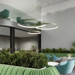 Żyrandol RIO 2 55/78 zielona oliwka LED 3000K (TH.379) - Thoro Lighting