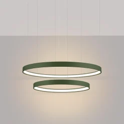 Żyrandol RIO 2 55/78 zielona oliwka LED 3000K (TH.379) - Thoro Lighting