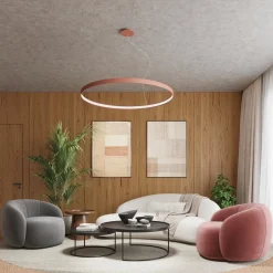 Żyrandol RIO 55 ochra czerwona LED 3000K (TH.395) - Thoro Lighting