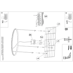 Żyrandol RIO 110 zielona oliwka LED 3000K (TH.375) - Thoro Lighting