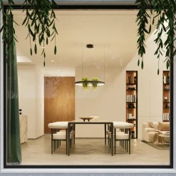 Żyrandol RIO BIO 110 czarny LED 4000K (TH.556) - Thoro Lighting