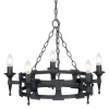 Żyrandol Saxon (SAX5-BLK) - Elstead Lighting