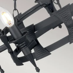 Żyrandol Saxon (SAX5-BLK) - Elstead Lighting