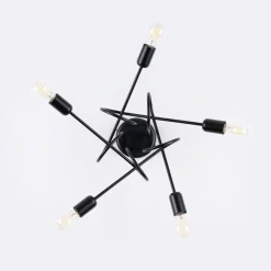 Żyrandol SUPEŁ 5 czarny (SL.1435) - Sollux Lighting