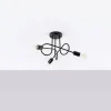 Żyrandol SUPEŁ 3 czarny (SL.1434) - Sollux Lighting