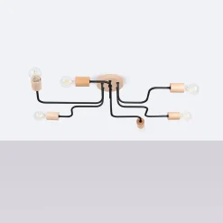 Żyrandol TIMBO 6 czarny (SL.1670) - Sollux Lighting