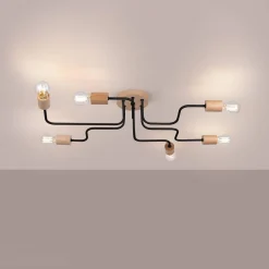 Żyrandol TIMBO 6 czarny (SL.1670) - Sollux Lighting