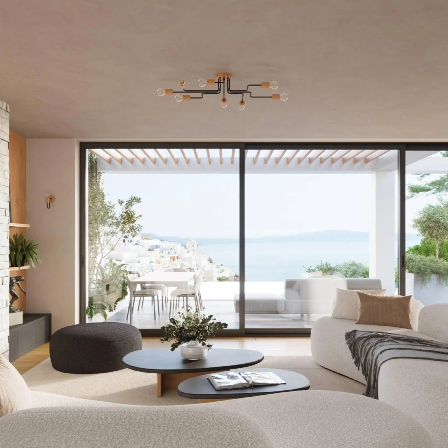 Żyrandol TIMBO 6 czarny (SL.1670) - Sollux Lighting