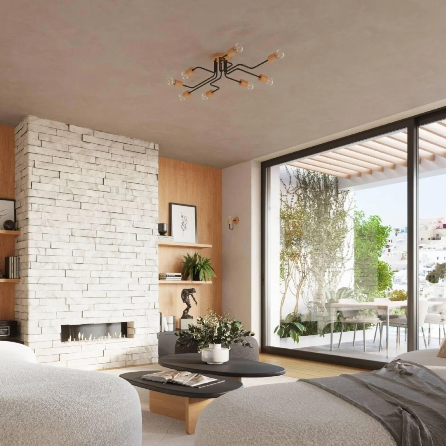 Żyrandol TIMBO 6 czarny (SL.1670) - Sollux Lighting