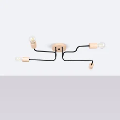 Żyrandol TIMBO 4 czarny (SL.1669) - Sollux Lighting