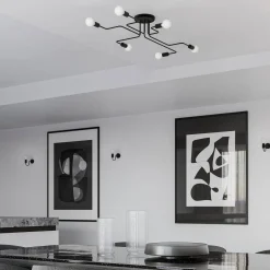 Żyrandol VECTOR 8 czarny (SL.1448) - Sollux Lighting