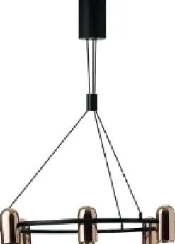 Żyrandol VIVI PENDANT 8 Złoty/Czarny (AZ5731) - Azzardo