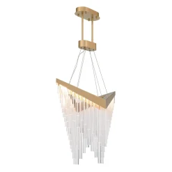 Żyrandol Vivien - Szczotkowane złoto (QN-VIVIEN-P-L-BG) - Quintiesse