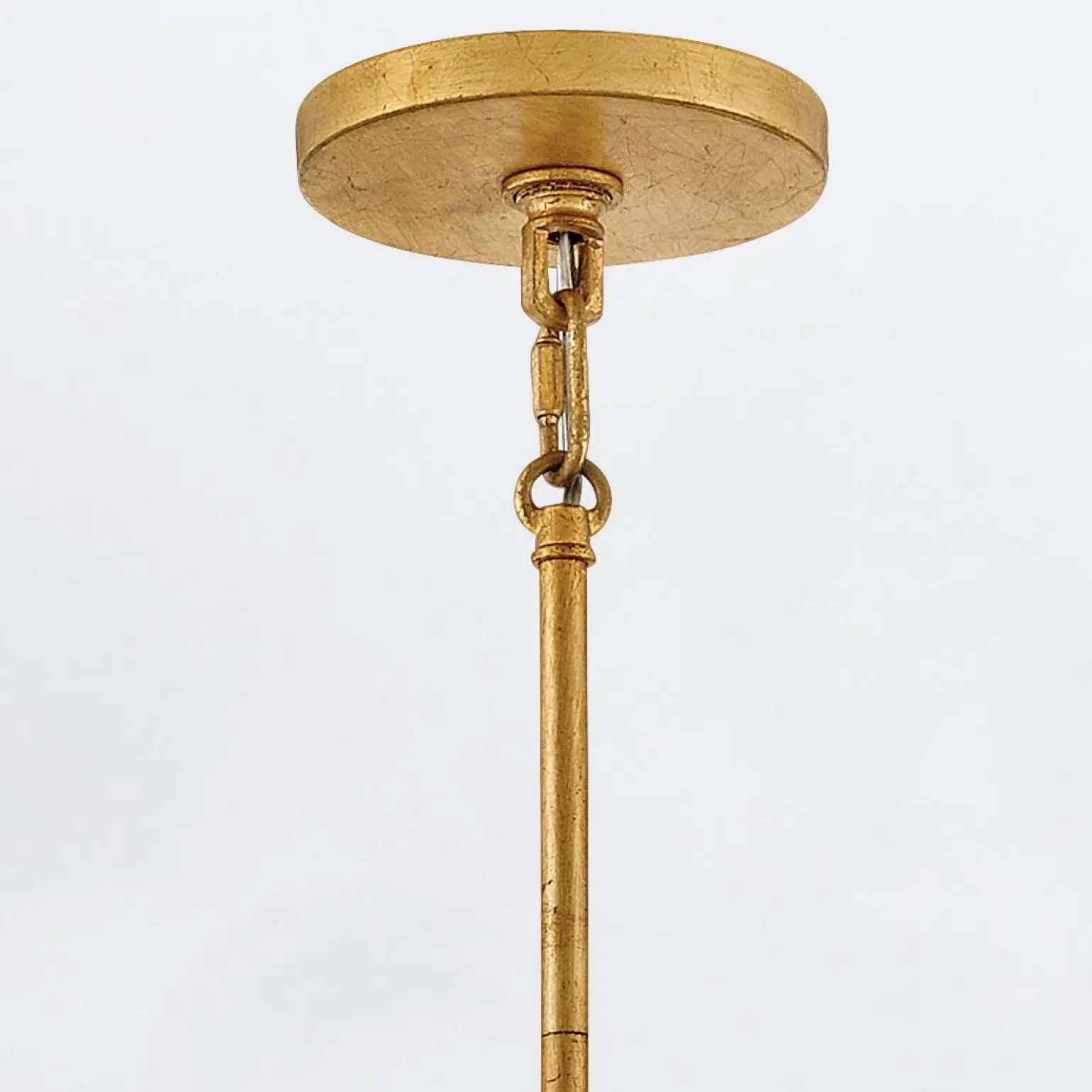 Żyrandol w stylu art Deco Rene - 6 źródeł światła - Przecierany mosiądz (QN-RENE-6P-DSB) - Quintiesse