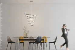 Żyrandol WHEEL 6 LONG DIMM CHROME (AZ2990) - Azzardo