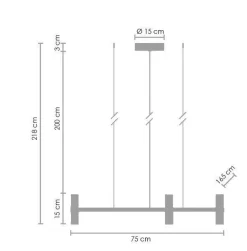 Żyrandol świecznikowy CANDLES-10 złota 165 cm (ST-8043-10 gold) - Step into Design