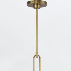 Żyrandol Wynwood - 6 źródeł światła - Vintage mosiądz (QN-WYNWOOD6-VBS) - Quintiesse